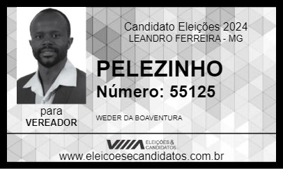 Candidato PELEZINHO 2024 - LEANDRO FERREIRA - Eleições