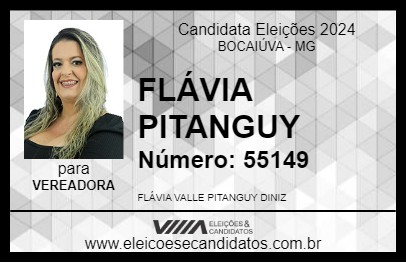 Candidato FLÁVIA PITANGUY 2024 - BOCAIÚVA - Eleições