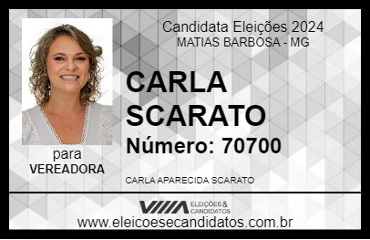 Candidato CARLA SCARATO 2024 - MATIAS BARBOSA - Eleições