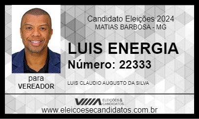 Candidato LUIS ENERGIA 2024 - MATIAS BARBOSA - Eleições