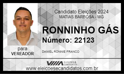 Candidato RONNINHO GÁS 2024 - MATIAS BARBOSA - Eleições