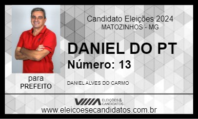 Candidato DANIEL DO PT 2024 - MATOZINHOS - Eleições