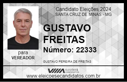 Candidato GUSTAVO FREITAS 2024 - SANTA CRUZ DE MINAS - Eleições