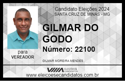 Candidato GILMAR DO GODO 2024 - SANTA CRUZ DE MINAS - Eleições