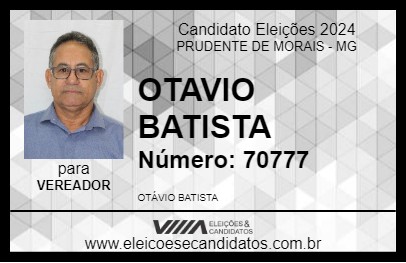 Candidato OTAVIO BATISTA 2024 - PRUDENTE DE MORAIS - Eleições