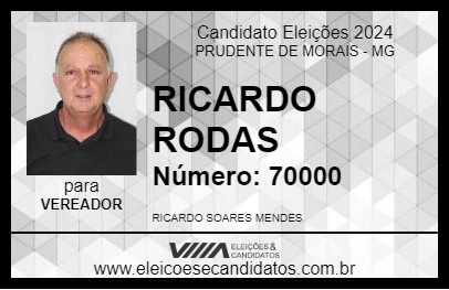 Candidato RICARDO RODAS 2024 - PRUDENTE DE MORAIS - Eleições