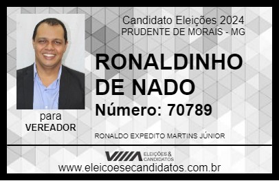 Candidato RONALDINHO DE NADO 2024 - PRUDENTE DE MORAIS - Eleições