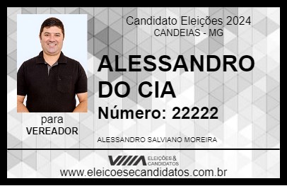 Candidato ALESSANDRO DO CIA 2024 - CANDEIAS - Eleições