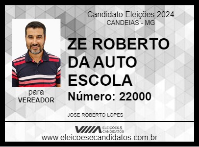 Candidato ZE ROBERTO DA AUTO ESCOLA 2024 - CANDEIAS - Eleições