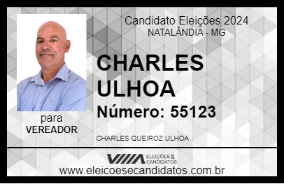 Candidato CHARLES ULHOA 2024 - NATALÂNDIA - Eleições