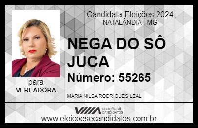 Candidato NEGA DO SÔ JUCA 2024 - NATALÂNDIA - Eleições