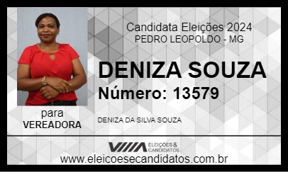 Candidato DENIZA SOUZA 2024 - PEDRO LEOPOLDO - Eleições