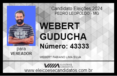 Candidato WEBERT GUDUCHA 2024 - PEDRO LEOPOLDO - Eleições