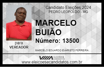 Candidato MARCELO BUIÃO 2024 - PEDRO LEOPOLDO - Eleições