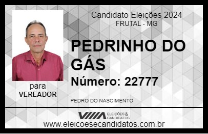 Candidato PEDRINHO DO GÁS 2024 - FRUTAL - Eleições