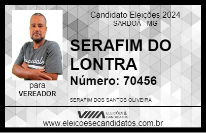 Candidato SERAFIM DO LONTRA 2024 - SARDOÁ - Eleições