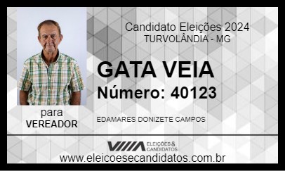 Candidato GATA VEIA 2024 - TURVOLÂNDIA - Eleições