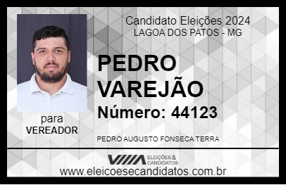 Candidato PEDRO VAREJÃO 2024 - LAGOA DOS PATOS - Eleições