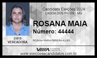 Candidato ROSANA MAIA 2024 - LAGOA DOS PATOS - Eleições