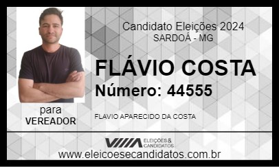 Candidato FLÁVIO COSTA 2024 - SARDOÁ - Eleições