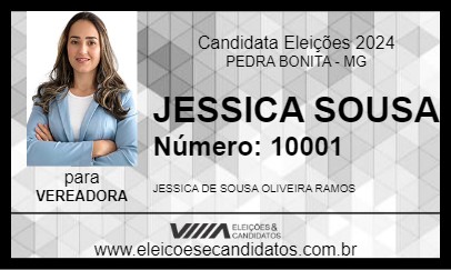 Candidato JESSICA SOUSA 2024 - PEDRA BONITA - Eleições