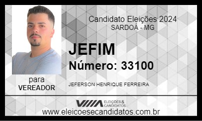 Candidato JEFIM 2024 - SARDOÁ - Eleições