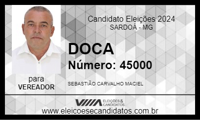 Candidato DOCA 2024 - SARDOÁ - Eleições