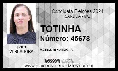 Candidato TOTINHA 2024 - SARDOÁ - Eleições