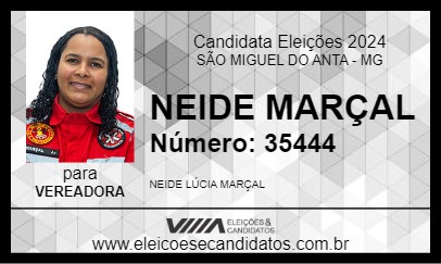 Candidato NEIDE MARÇAL 2024 - SÃO MIGUEL DO ANTA - Eleições