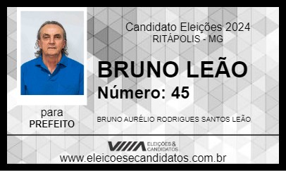 Candidato BRUNO LEÃO 2024 - RITÁPOLIS - Eleições