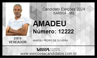 Candidato AMADEU 2024 - SARDOÁ - Eleições