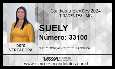 Candidato SUELY 2024 - TIRADENTES - Eleições