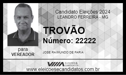 Candidato TROVÃO 2024 - LEANDRO FERREIRA - Eleições