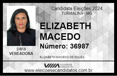 Candidato ELIZABETH MACEDO 2024 - TURMALINA - Eleições