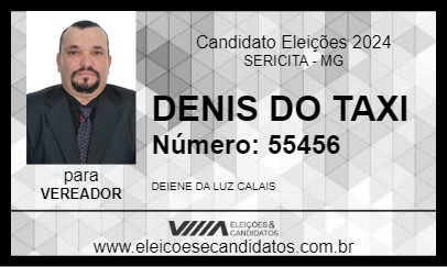 Candidato DENIS DO TAXI 2024 - SERICITA - Eleições