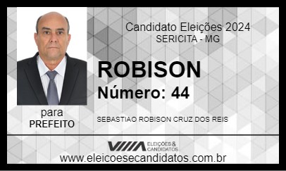 Candidato ROBISON 2024 - SERICITA - Eleições