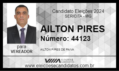 Candidato AILTON PIRES 2024 - SERICITA - Eleições