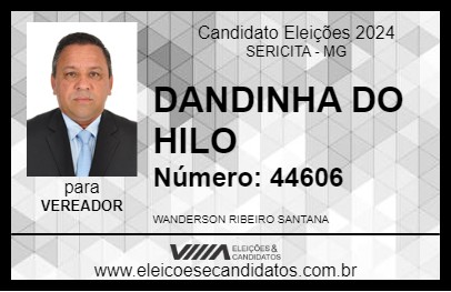 Candidato DANDINHA DO HILO 2024 - SERICITA - Eleições