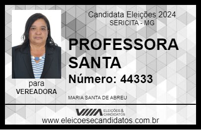 Candidato PROFESSORA SANTA 2024 - SERICITA - Eleições