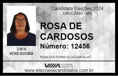 Candidato ROSA DE CARDOSOS 2024 - URUCÂNIA - Eleições