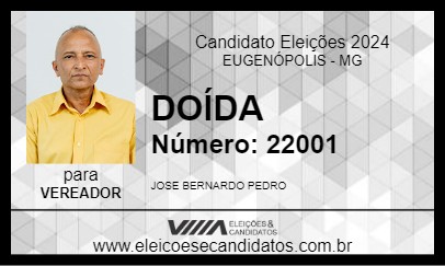 Candidato DOÍDA 2024 - EUGENÓPOLIS - Eleições