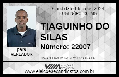 Candidato TIAGUINHO DO SILAS 2024 - EUGENÓPOLIS - Eleições