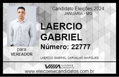 Candidato LAERCIO GABRIEL 2024 - JANUÁRIA - Eleições