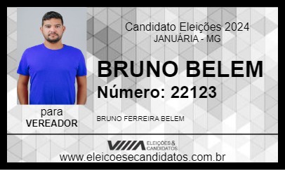 Candidato BRUNO BELEM 2024 - JANUÁRIA - Eleições