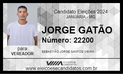 Candidato JORGE GATÃO 2024 - JANUÁRIA - Eleições