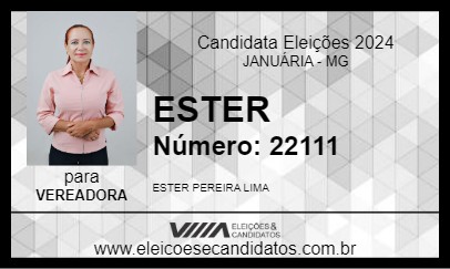 Candidato ESTER 2024 - JANUÁRIA - Eleições