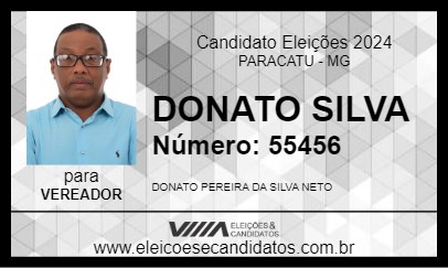 Candidato DONATO SILVA 2024 - PARACATU - Eleições