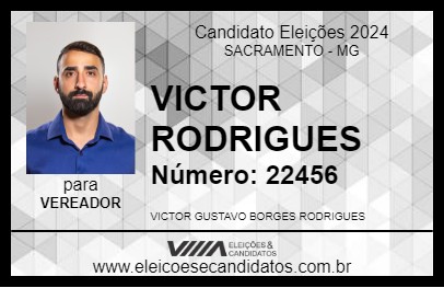 Candidato VICTOR RODRIGUES 2024 - SACRAMENTO - Eleições