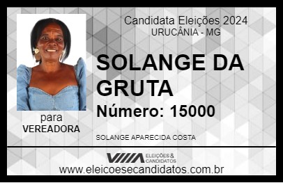 Candidato SOLANGE DA GRUTA 2024 - URUCÂNIA - Eleições