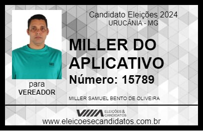 Candidato MILLER DO APLICATIVO 2024 - URUCÂNIA - Eleições